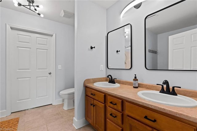 215 S Jefferson Ave Unit 102, West Jefferson, NC 28694 - full bathroom featuring double vanity and tile patterned floors