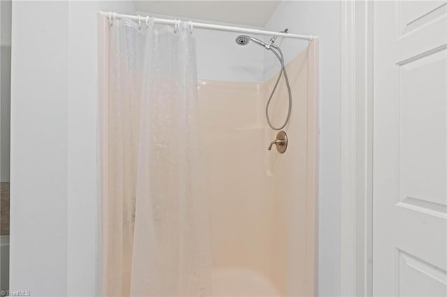 215 S Jefferson Ave Unit 102, West Jefferson, NC 28694 - bathroom with a shower with shower curtain