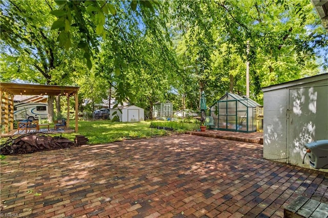 119 Wiley Ave, Salisbury, NC 28144 - view of patio / terrace with a greenhouse