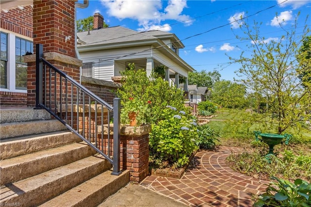 119 Wiley Ave, Salisbury, NC 28144 - entrance to property with brick siding