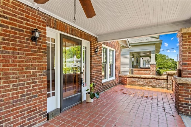 119 Wiley Ave, Salisbury, NC 28144 - view of patio / terrace featuring ceiling fan