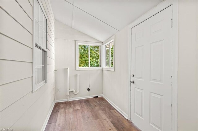 interior space with wood-type flooring