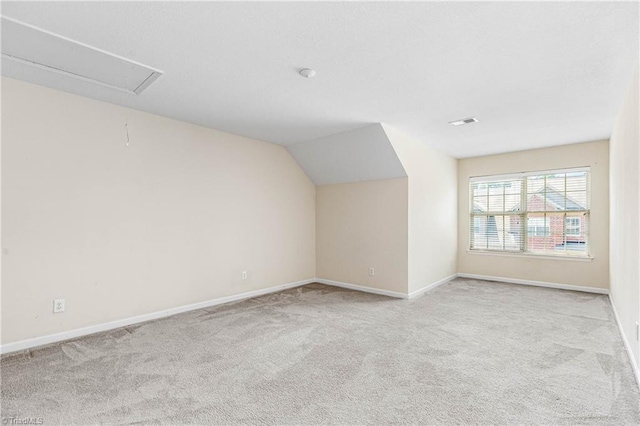 4012 Chianti Way, Greensboro, NC 27410 - bonus room featuring attic access, carpet floors, baseboards, and vaulted ceiling