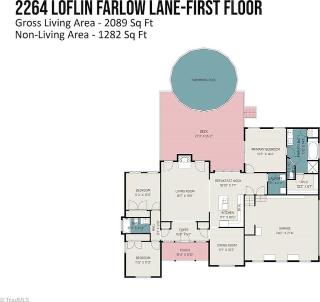 2264 Loflin Farlow Ln, Sophia, NC 27350 - view of floor plan / room layout