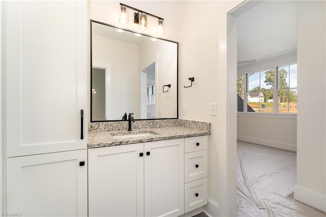 bathroom featuring vanity