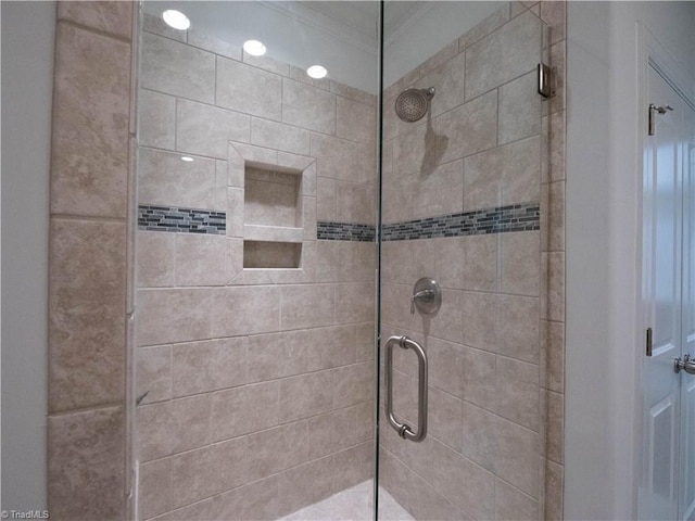 bathroom with walk in shower