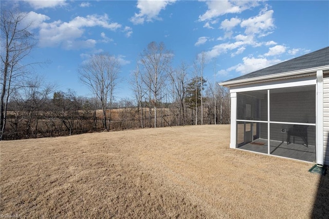 4997 Payne St, Trinity, NC 27370 - view of grassy yard with a sunroom