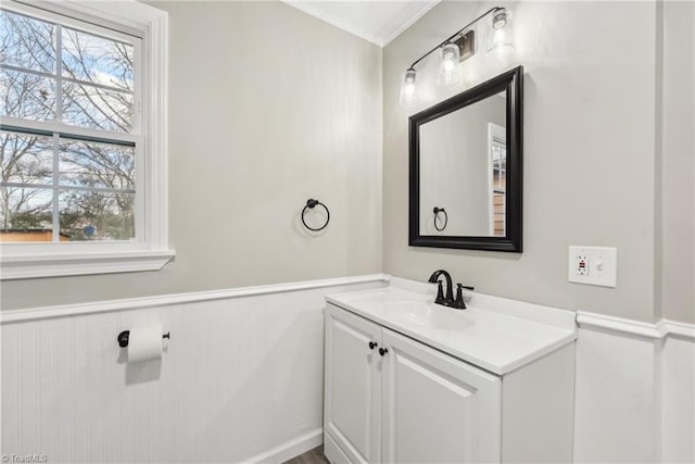 bathroom featuring vanity