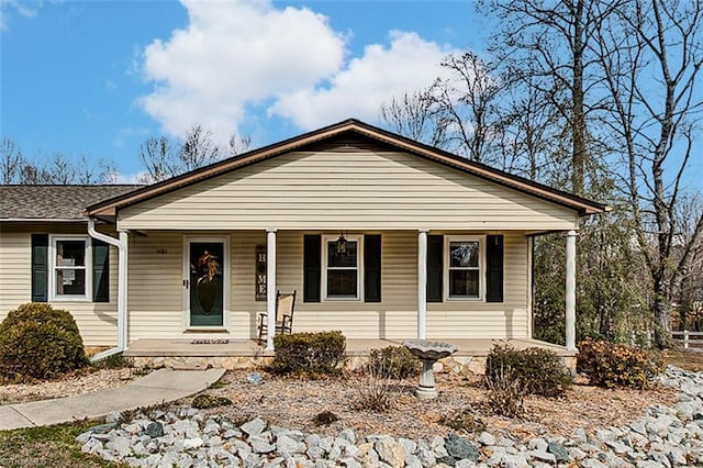 bungalow-style home featuring a porch