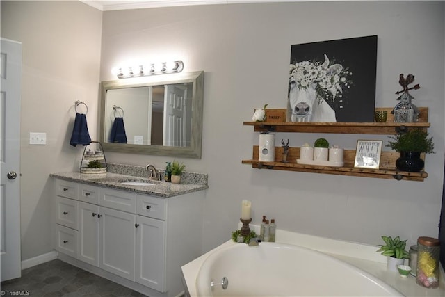 621 Southern Rd, King, NC 27021 - bathroom featuring vanity and a bath