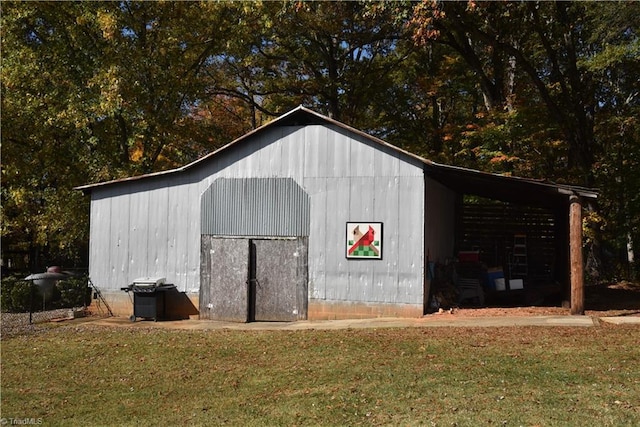 621 Southern Rd, King, NC 27021 - view of pole building with a lawn