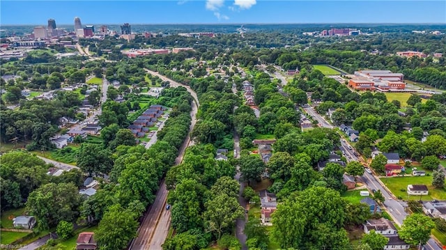 1732 Harrison Ave, Winston-Salem, NC 27105 - aerial overview of property's location with a tree filled landscape