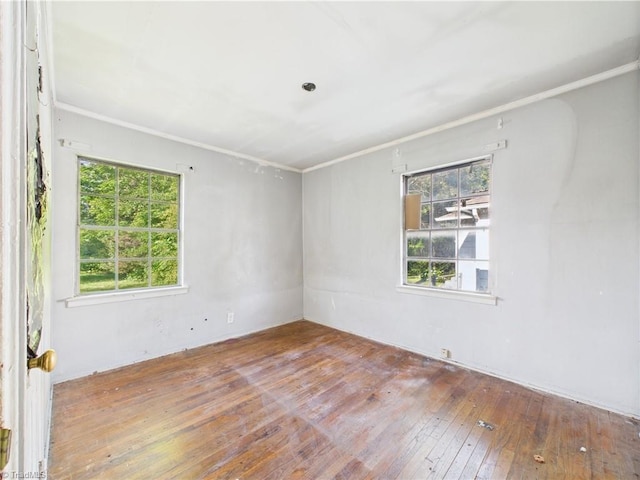 1008 E Brookline St, Winston-Salem, NC 27107 - spare room featuring hardwood / wood-style floors and crown molding