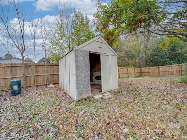 view of outdoor structure