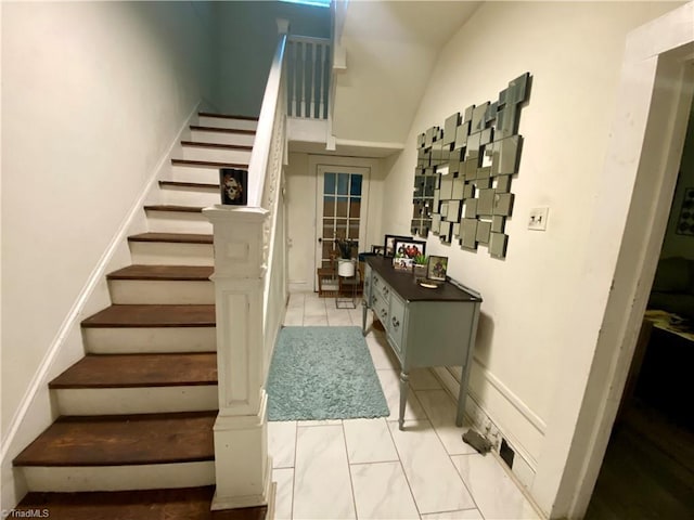 1415 E 4th St, Winston-Salem, NC 27101 - stairs with a high ceiling