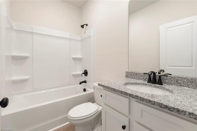 1047 Russell Dr, Winston-Salem, NC 27127 - full bath with toilet, vanity, and bathing tub / shower combination