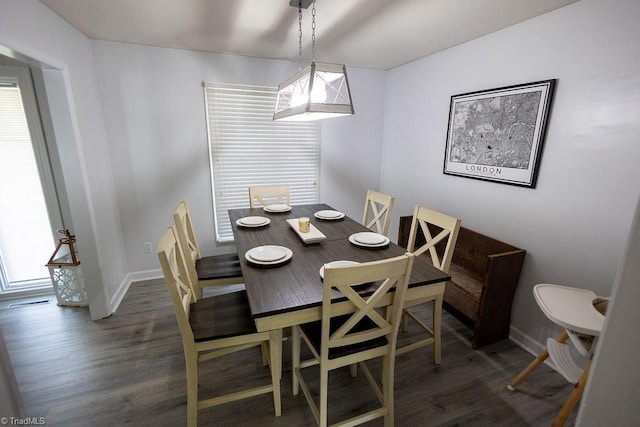 123 Greenbriar St, Mount Airy, NC 27030 - dining space featuring wood finished floors and baseboards