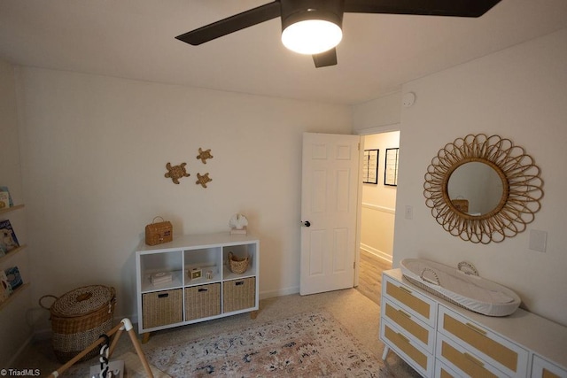 123 Greenbriar St, Mount Airy, NC 27030 - bedroom with baseboards and ceiling fan