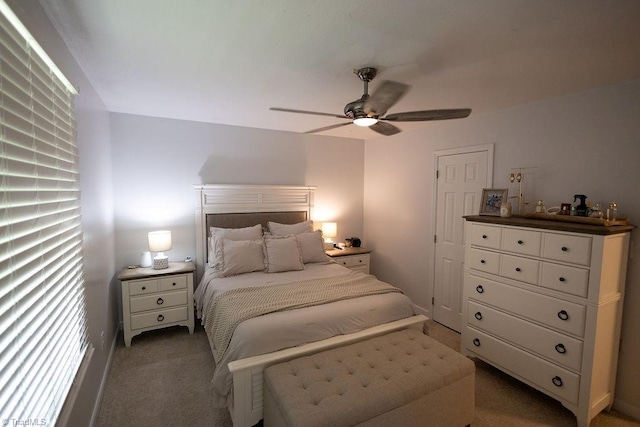 123 Greenbriar St, Mount Airy, NC 27030 - bedroom with light carpet and a ceiling fan