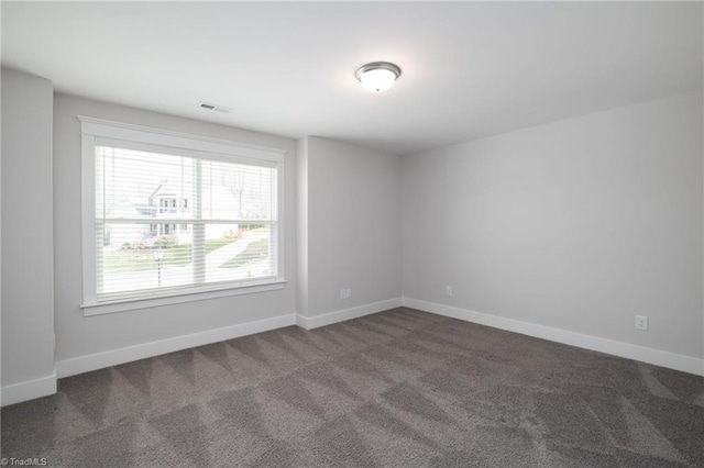 empty room with carpet floors