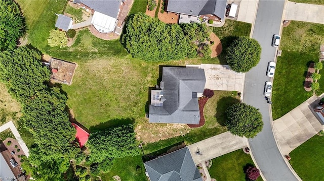 bird's eye view featuring a residential view