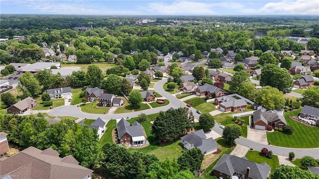 drone / aerial view featuring a residential view