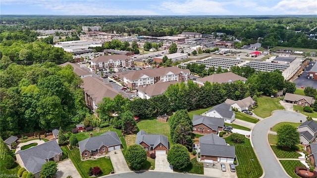drone / aerial view featuring a residential view