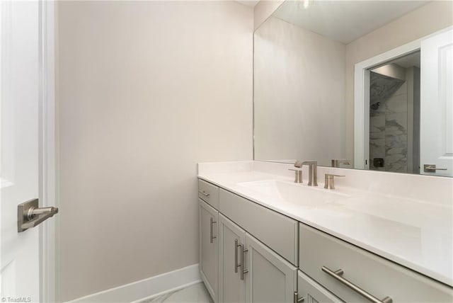 bathroom featuring vanity