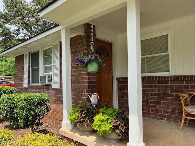 518 Playground Rd, Archdale, NC 27263 - entrance to property with brick siding and covered porch