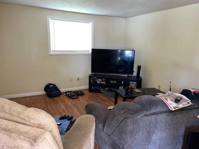 518 Playground Rd, Archdale, NC 27263 - living area featuring wood finished floors and baseboards