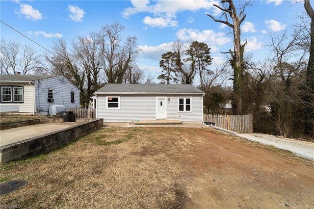 view of rear view of property