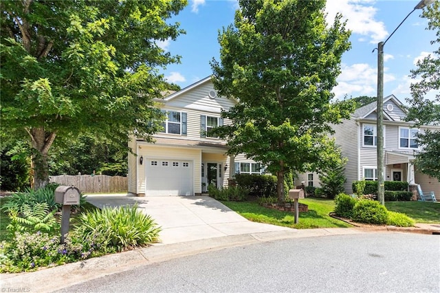822 Blue Lake Dr, Mebane, NC 27302 - view of front facade with driveway and an attached garage