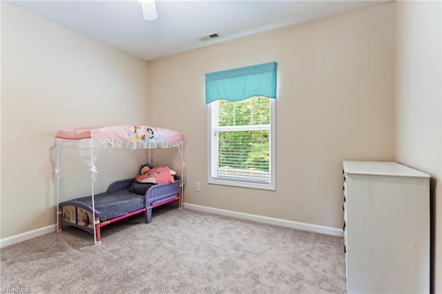 822 Blue Lake Dr, Mebane, NC 27302 - bedroom with carpet and a ceiling fan