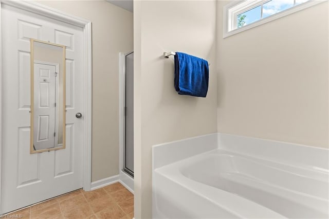822 Blue Lake Dr, Mebane, NC 27302 - full bath featuring a garden tub and a stall shower