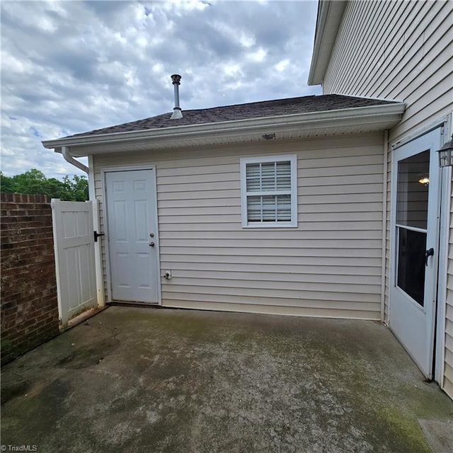 exterior space with fence