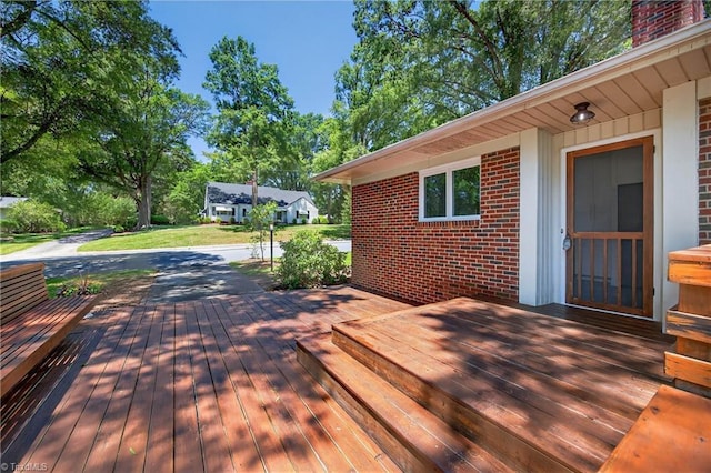 503 Tarleton Ave, Burlington, NC 27215 - view of wooden terrace