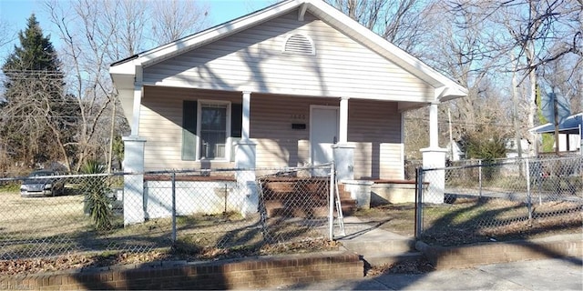 bungalow with covered porch