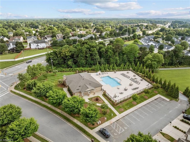 653 Piedmont Crossing Dr, High Point, NC 27265 - drone / aerial view of a pool area