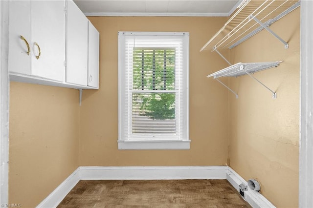 1821 Johnson St, High Point, NC 27262 - clothes washing area featuring crown molding and baseboards