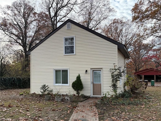 view of rear view of property