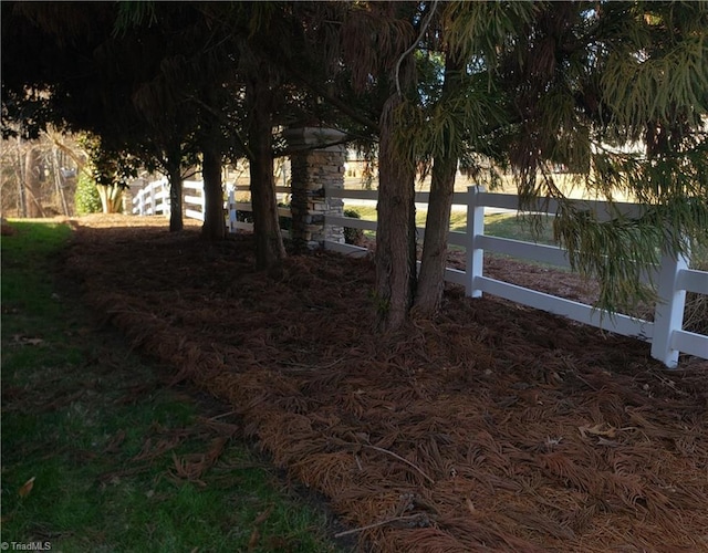 exterior space featuring fence