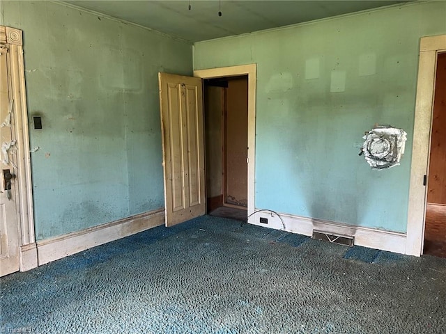 view of spare room