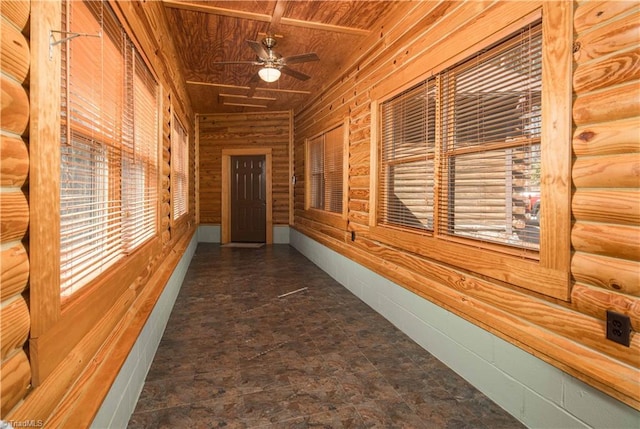 1310 Lynchburg Rd, Westfield, NC 27053 - corridor with wood ceiling