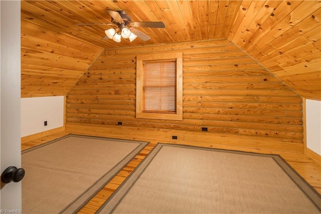 1310 Lynchburg Rd, Westfield, NC 27053 - bonus room featuring wood ceiling, lofted ceiling, and ceiling fan