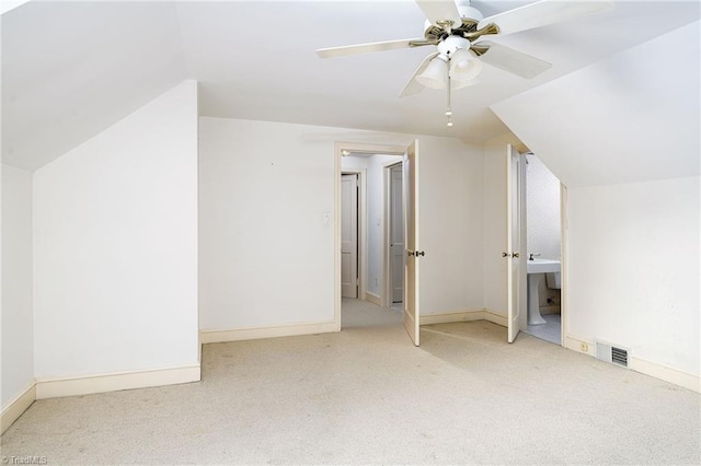 515 N Pine Valley Rd N, Winston-Salem, NC 27106 - bonus room with carpet, vaulted ceiling, and ceiling fan