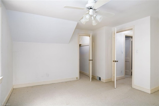 515 N Pine Valley Rd N, Winston-Salem, NC 27106 - bonus room featuring vaulted ceiling, carpet flooring, and a ceiling fan