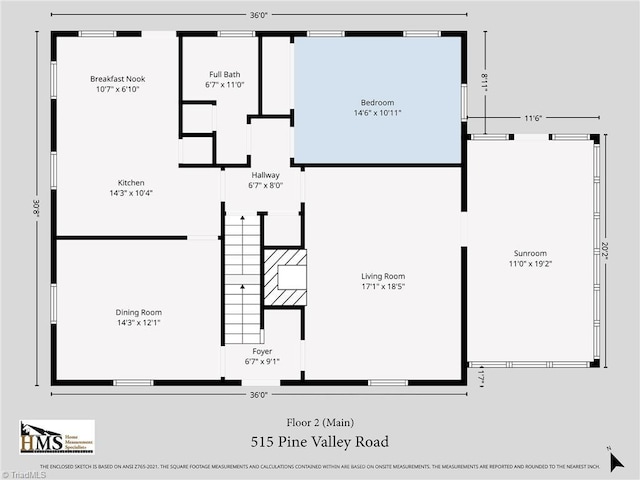 515 N Pine Valley Rd N, Winston-Salem, NC 27106 - view of room layout