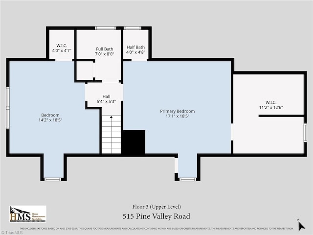 515 N Pine Valley Rd N, Winston-Salem, NC 27106 - view of home floor plan