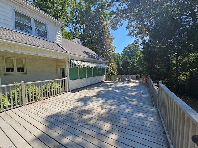 view of deck