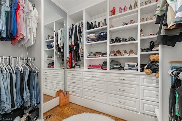 6323 Nesting Way, Oak Ridge, NC 27310 - walk in closet with wood finished floors and visible vents